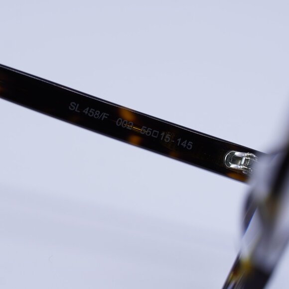 Saint Laurent SL458/F 002 Eyeglasses Dark Havana 55mm Rectangle Frame - Picture 6 of 11